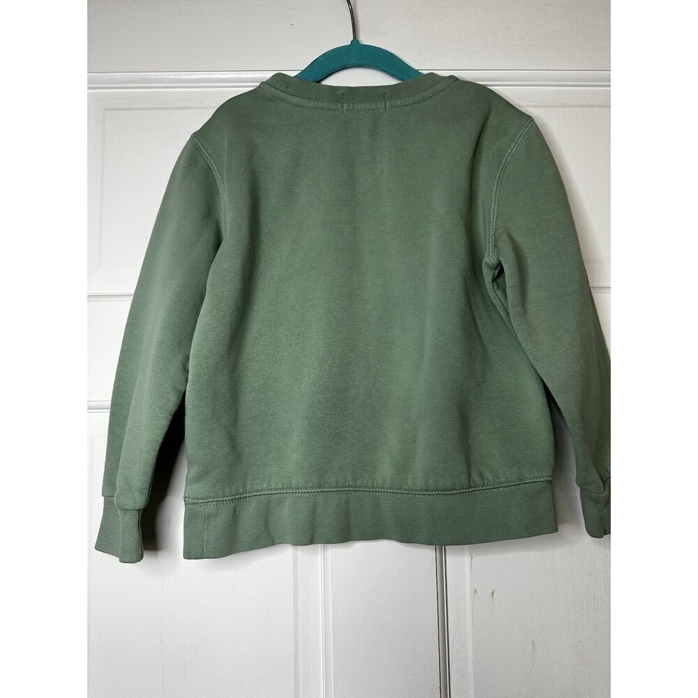 Polo Ralph Lauren Boys Polo Bear Pullover Sweatshirt Green Graphic Print Size 5 - Picture 3 of 3